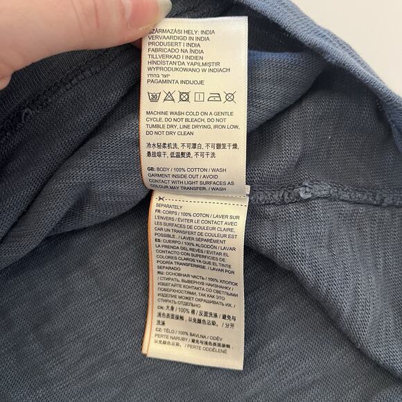 Superdry Henley Men's XL Legacy Long Sleeved Tee Blue 3 Button Cotton Cabincore - Picture 6 of 11